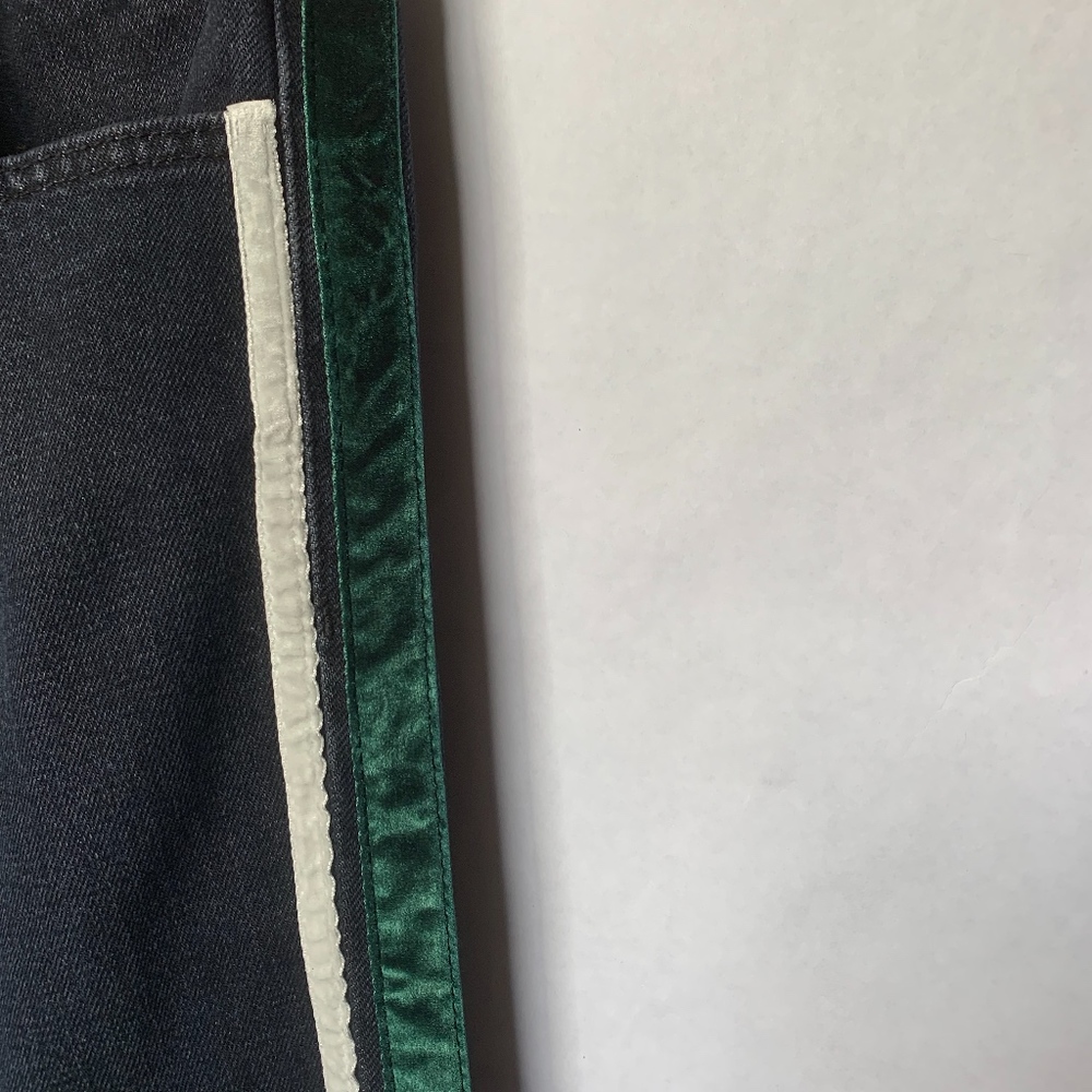 Zara Trafaluc Jeans With Velvet Side Stripe Detail - Picture 3 of 8